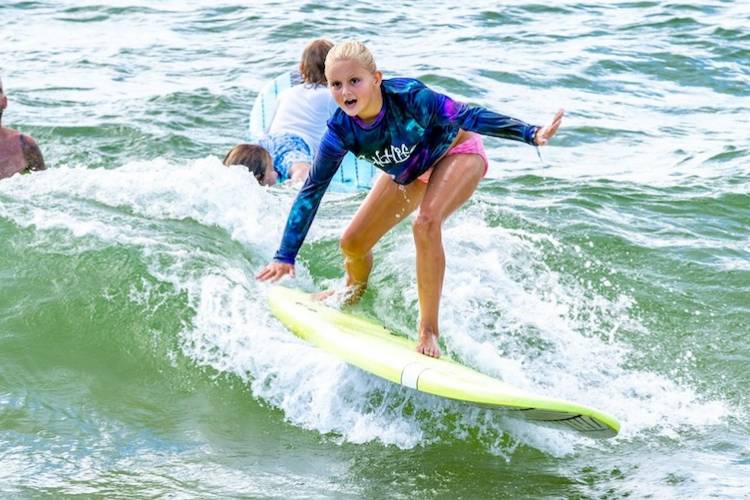 orange beach surfing