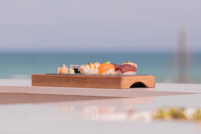 beachfront sushi bar